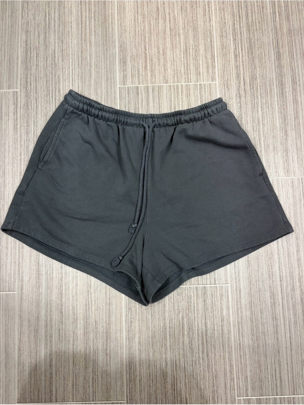 American Eagle black sweat shorts